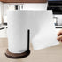 OBODING Wood Paper Towel Holder Countertop, Farmhouse Stand for Standard and Jumbo Size Paper Towels