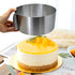 Cake Ring Mold Set, Adjustable Stainless Steel Pastry Ring 6-12 Inch with 4-Inch Cake Collar for Baking, Cake Decorating