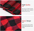B-COOL Buffalo Plaid Table Runner, Black Red Checked Table Runner 2 Packs (13x108 Inch) for Christmas Holiday