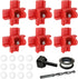 6pcs Chicken Nipple Waterer Horizontal Automatic Poultry Nipples Horizontal Side Mount Chicken