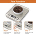CROWNFUL Food Scale, 11 lb Digital Kitchen Scales with Built-in Coin Battery, LCD Display, 304 Stainless Steel