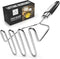 Zulay Kitchen Stainless Steel Potato Masher Heavy-Duty, Non-Scratch, Dishwasher-Safe Masher with Food-Grade
