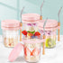 16oz 4 Pack HomArtist Glass Overnight Oats Containers with Lids and Spoon, Wide Mouth Mason Jars for Overnight Oats