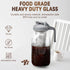 Cold Brew Coffee Maker, 2 Quart 64oz Stainless Steel Filter Pitcher Jar, Easy to Clean Cold Coffee Maker