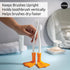 2pk OTOTO Duck-Clean Toothbrush Holder - Duck Leg Bathroom Organizer, Funny White Elephant Gifts for Adults - Makeup