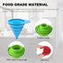 Kitchen Funnel Set of 3, Large Medium Small, Food Grade Silicone Collapsible Funnels for Kitchen Use