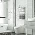 Towel Racks for Bathroom, Floating Shelves with Towel Rack and Paper Holder, Over Toilet Storage, Silver