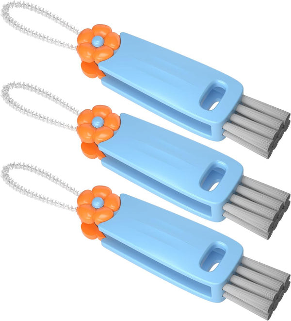 3 in 1 Cup Lid Gap Cleaning Brush Set, Multifunctional Bottle Cleaning Brush Tools (3Pcs, Blue) for Home Kitchen
