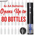 BRENTWOOD WA-2004BK Portable Wine Opener with Foil Cutter, Fits Most Bottles, Black