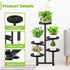 5 27 Inch Tier Metal Plant Stand Indoor, Tiered Corner Plant Holders for Multiple Plants, Tall Flower Pot Holde Display