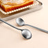 4 PCs 6.7 Inches Stainless Steel Coffee Spoons - Matte Finish Long Handle Iced Tea & Espresso Mixing Spoons