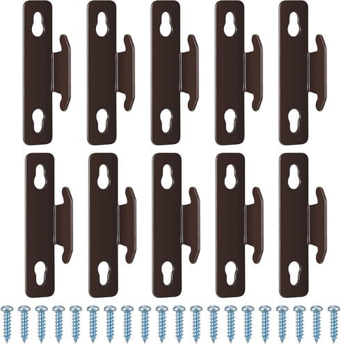 Sratte Single Curtain Rod Bracket, Curtain Hardware Brackets with Screws, Spreader Wall Bracket Hooks for Kitchen