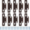 Sratte Single Curtain Rod Bracket, Curtain Hardware Brackets with Screws, Spreader Wall Bracket Hooks for Kitchen