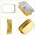 EUSOAR 50pcs 5.7oz Aluminum Foil Baking Cups with Lids, Reusable Cupcake Cups, Gold