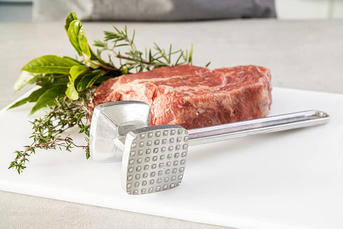 KitchenCraft Metal Meat Tenderiser, Double Sided, 21cm