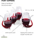 Fox Run Hand Blown Glass Port Sippers, Set of 4, Clear, 2.75 Ounces