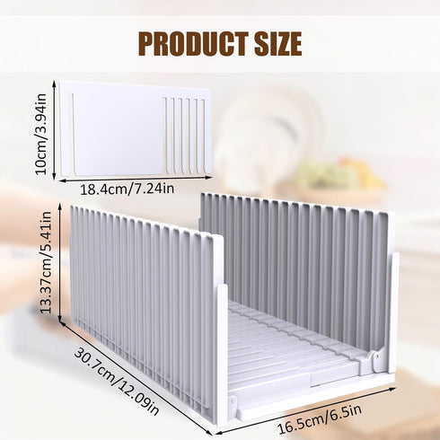 Fanlory Bread Slicer,Adjustable Thickness And Width Guide Bread Slicer, Foldable and Compact Bread Slicing for Homemade
