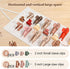 Lolalet Hair Claw Clip Organizer, 1 Pack Wall-Mounted Storage for Women, Beige
