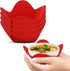 Microwave Bowl Huggers Warmers Set of 4, Heat Resistant Food Warmer for Hot and Cold Bowls, Microwave Safe