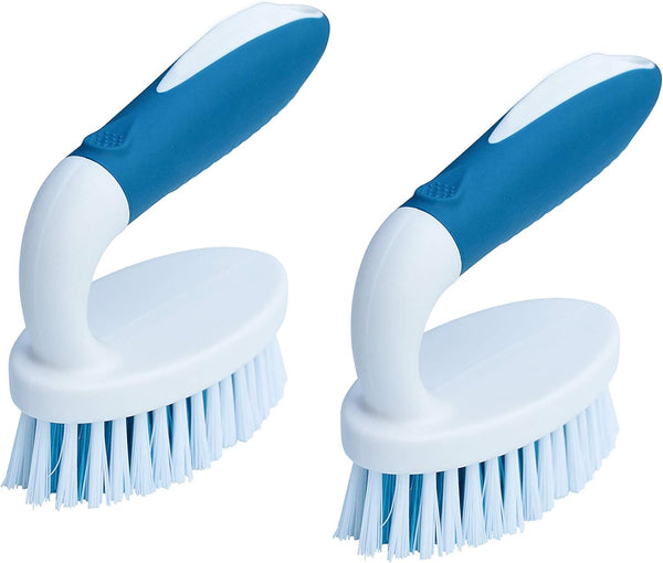 PHYEX 2-Pack Small Cleaning Brushes for Carpet, Floor, Bathroom, and Kitchenware