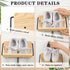 2 Hallway(9.84'' Mifoci Pcs Wall Mounted Shoe Rack Organizer Wooden Modern Compact Wall Space Saving Shoe Holder