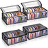 AVLA 4 Pack Hat Storage for Baseball Caps, Non-woven Wide Organizer Bag with 2 Sturdy Handles for Home Travel