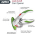 Zyliss Lock N' Lift Can Opener, Manual with Built-In Magnet, Safety Can Opener with Stainless Steel Wheel, Green, 7.5"