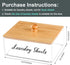 Bamboo Laundry Detergent Sheets Organizer with Acrylic Storage Container