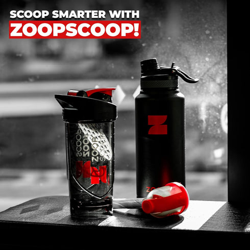 2 Pack 70ml 25ml Set ZoopScoop Protein Powder Scoop Funnel | Mess-Free Scoop Funnel for Powder, Pre Workout, Protein