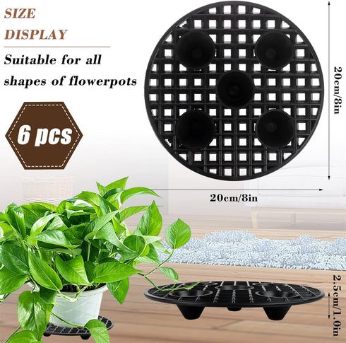 OBANGONG 6 8 Inch Pcs Plant Level Pot Elevator Heavy Duty Plant Stands Plant Risers for Pots Indoor Outdoor Level Pot
