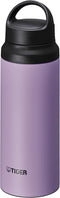 TIGER MCZ-S060VZ Water Bottle, 20.3 fl oz (600 ml), Lightweight Stainless Steel with Handle, Lilac
