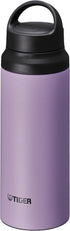 TIGER MCZ-S060VZ Water Bottle, 20.3 fl oz (600 ml), Lightweight Stainless Steel with Handle, Lilac