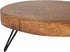 Rustic Paulownia Wood Pedestal Stand - Dark Brown