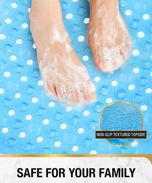 35 16 Inch HITSLAM Bathtub Mat Non Slip, x Long Bath Mat for Tub, Machine Washable Bathroom Shower Mat with Suction