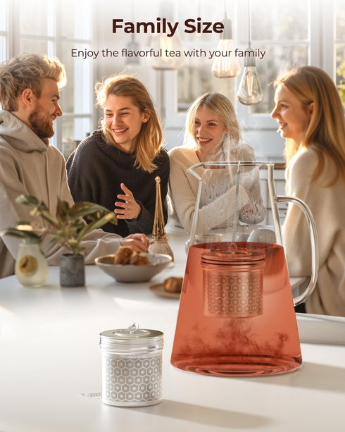 2 Pack 304 Reinmoson Extra Large Tea Infuser for Loose Tea & Spice Infuser for Cooking, Extra Fine Mesh Large Tea