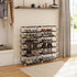 7 36 Cover,110cm*115cm*30cm,Grey Meerveil Shoe Rack Tier Canvas,Shoe Cabinet,Shoe Rack Standing for Living