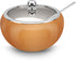 KooK Sugar Bowl with Lid and Spoon, Sugar Container for Salt, Coffee, Holds 2 Cups, Dishwasher Safe, Copper, 16 Oz