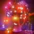 GlowNest 33ft 11 Dimmable Led Globe String Lights Indoor, Mode USB Color Changing String Lights Twinkle Lights