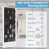 35 4 Aisoso Over the Door Shoe Organizer with Large Breathable Mesh Pockets and Metal Hooks Space Saving Hanging