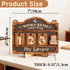 Semyifu Counter, Counter Books Read This Year Book Tracker for Home Library Decor, Book Book Lover Gift for Librarian