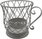 Coffee Pods Storage Basket - Silver Holder for 35 K Cup Organizer, Coffee Basket Decor for Coffee Bar Countertop