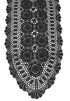 KEPSWET Cotton Handmade Crochet Lace Oval Table Runner Dresser Console Coffee Table