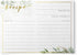 Dashleigh Farmhouse Greenery Recipe Cards, 48 Double Sided 4x6 Cards with Gold Foil, Sage Green Rustic Kitchen Gift