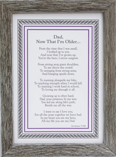 Gift for Dad from Son or Daughter - Dad, Now That I'm Older for Father's Day, Christmas, Birthday