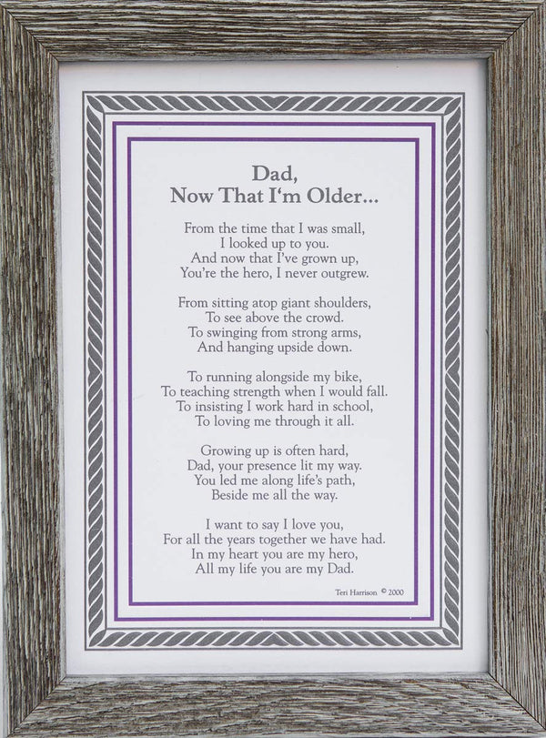 Gift for Dad from Son or Daughter - Dad, Now That I'm Older for Father's Day, Christmas, Birthday