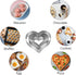 Heart Cookie Cutter Set - 6 Piece Stainless Steel Biscuit Pastry Cutters, Sizes from 1 4/5" to 3 4/5"