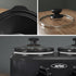 Sunvivi Dual Slow Cooker, Buffet Server & Warmer with 2 Removable Ceramic Pots, 3 Adjustable Temp Settings, 2.5 QT Black