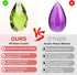 K9 6 Pack 38mm PATIKIL Crystal Pendants Teardrop Beads, Chandelier Prisms Parts Hanging Beads DIY Lamp for Arts Crafts
