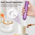 Handheld Milk Frother, Battery Operated Electric Foam Maker and Mixer for Drinks (Blue)