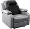 HOMBYS Sherpa Fleece Lumbar Support Pillow with Headrest for Recliner,Memory Foam Chair